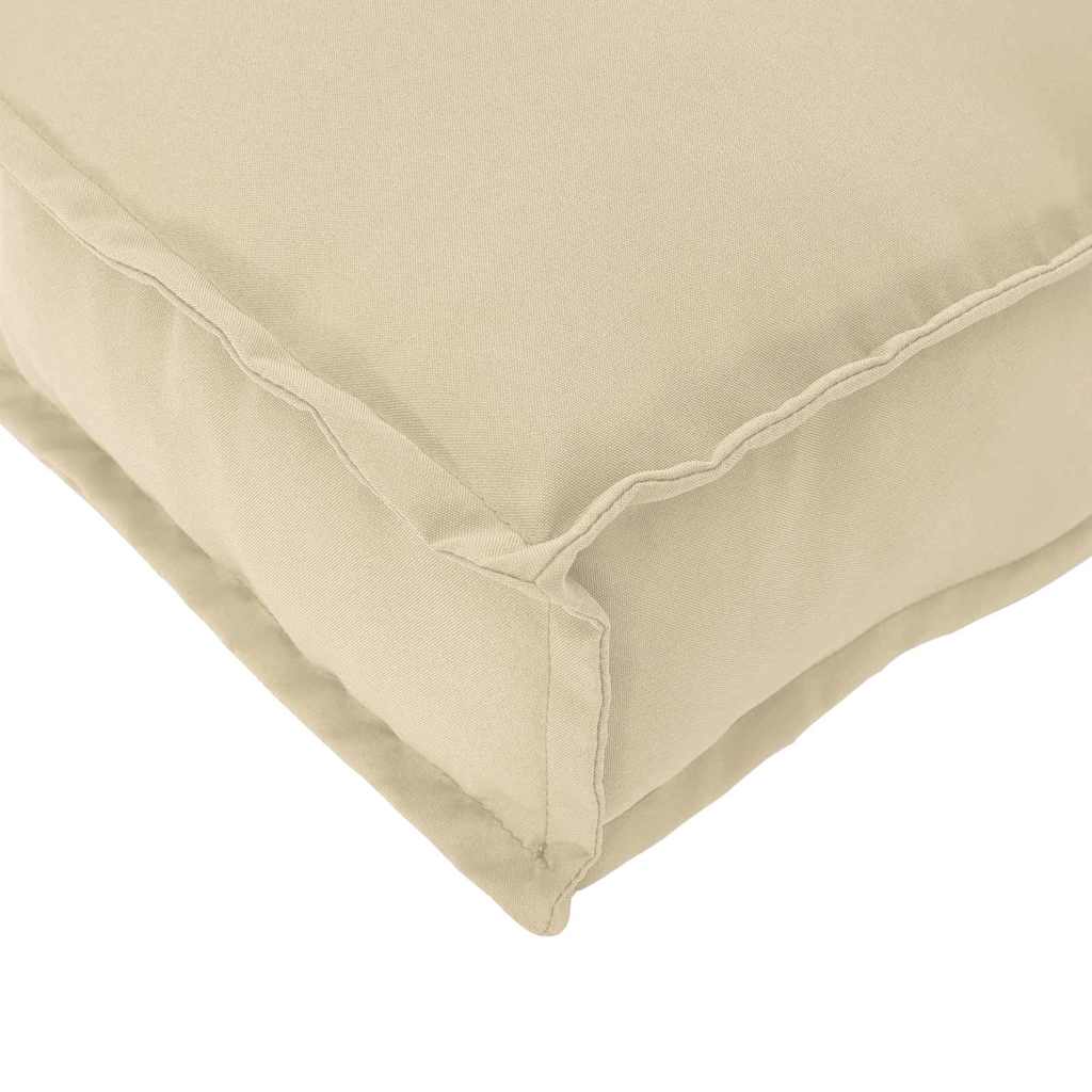 Pallet Cushion for Suitable Seating Beige 80 x 80 x 12 cm