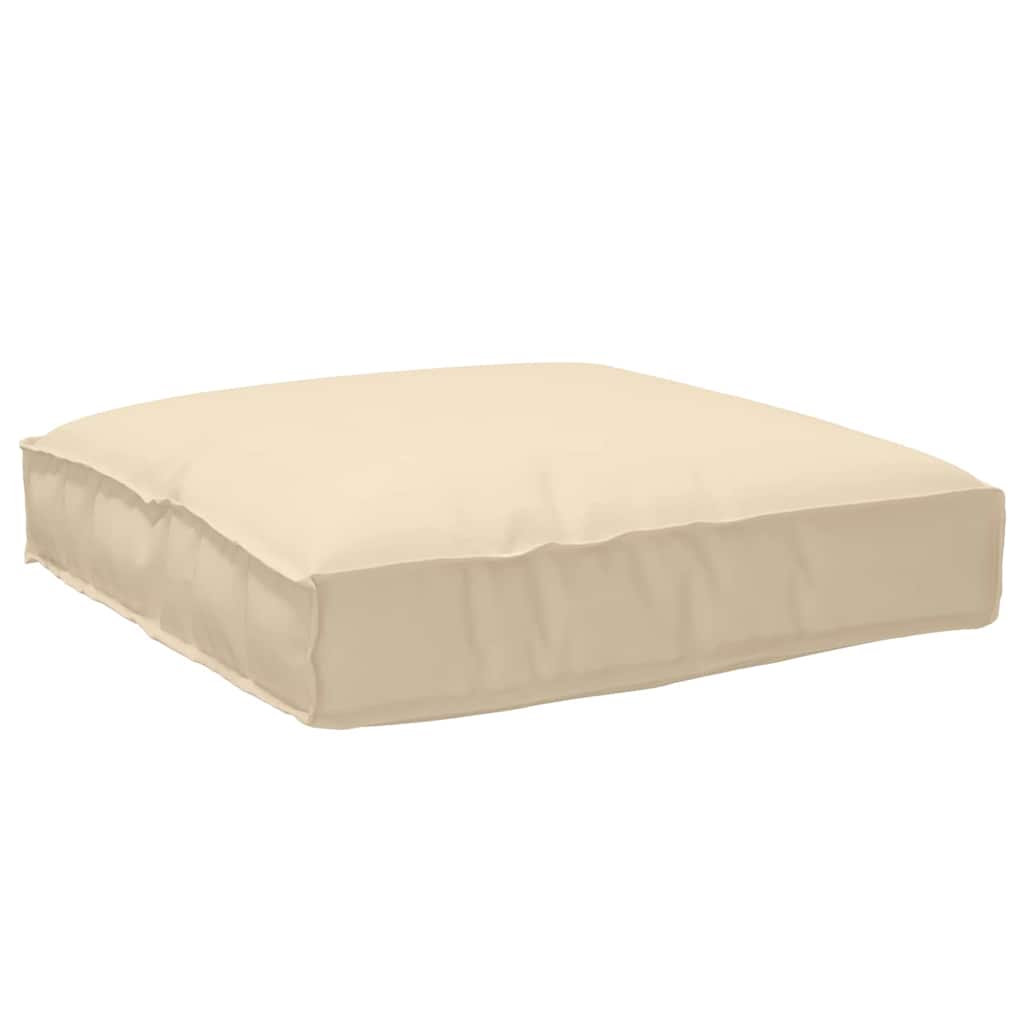 Pallet Cushion for Suitable Seating Beige 80 x 80 x 12 cm
