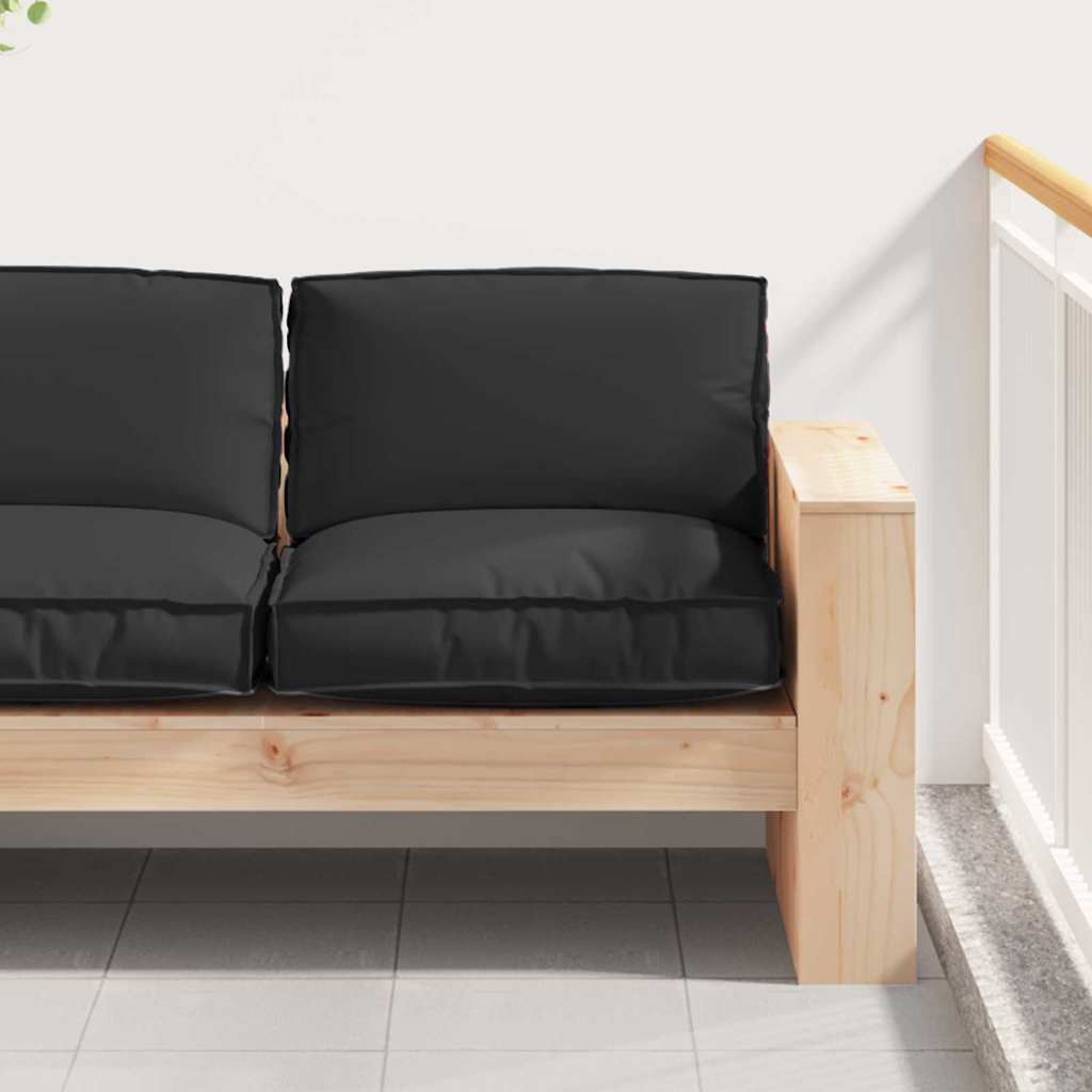 Palettkissen für geeigneten Sitz Schwarz 80 x 80 x 12 cm