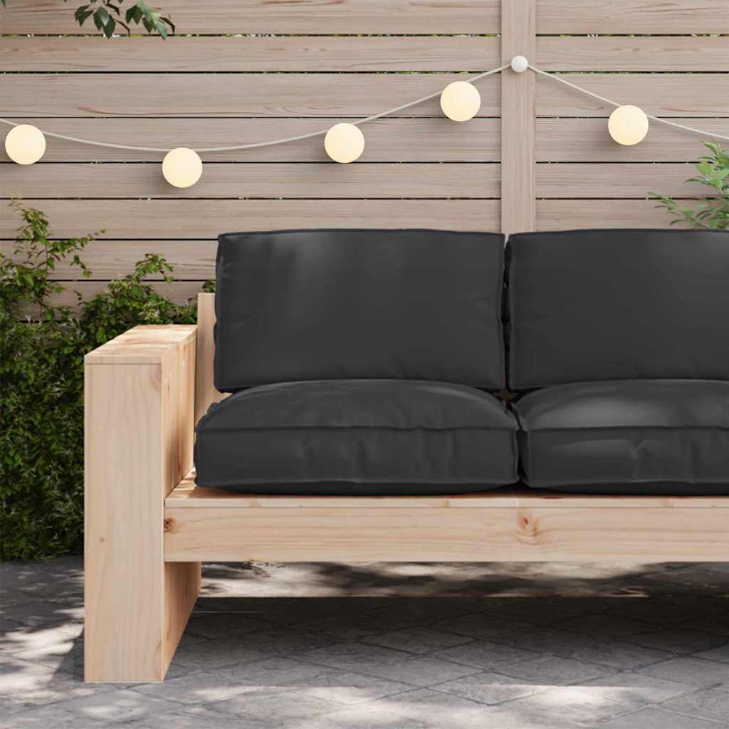 Palettkissen für geeigneten Sitz Schwarz 80 x 80 x 12 cm