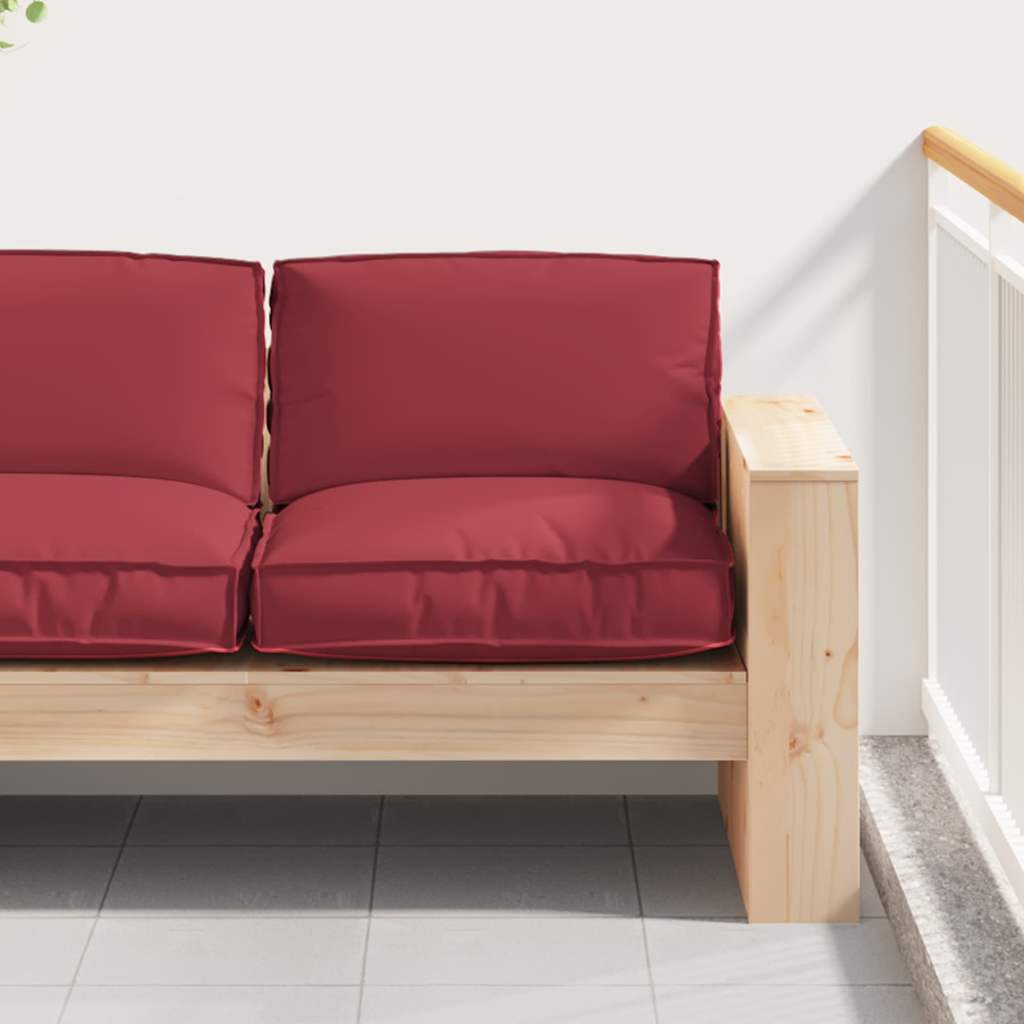Palettkissen für geeigneten Sitz Weinrot 80 x 80 x 12 cm