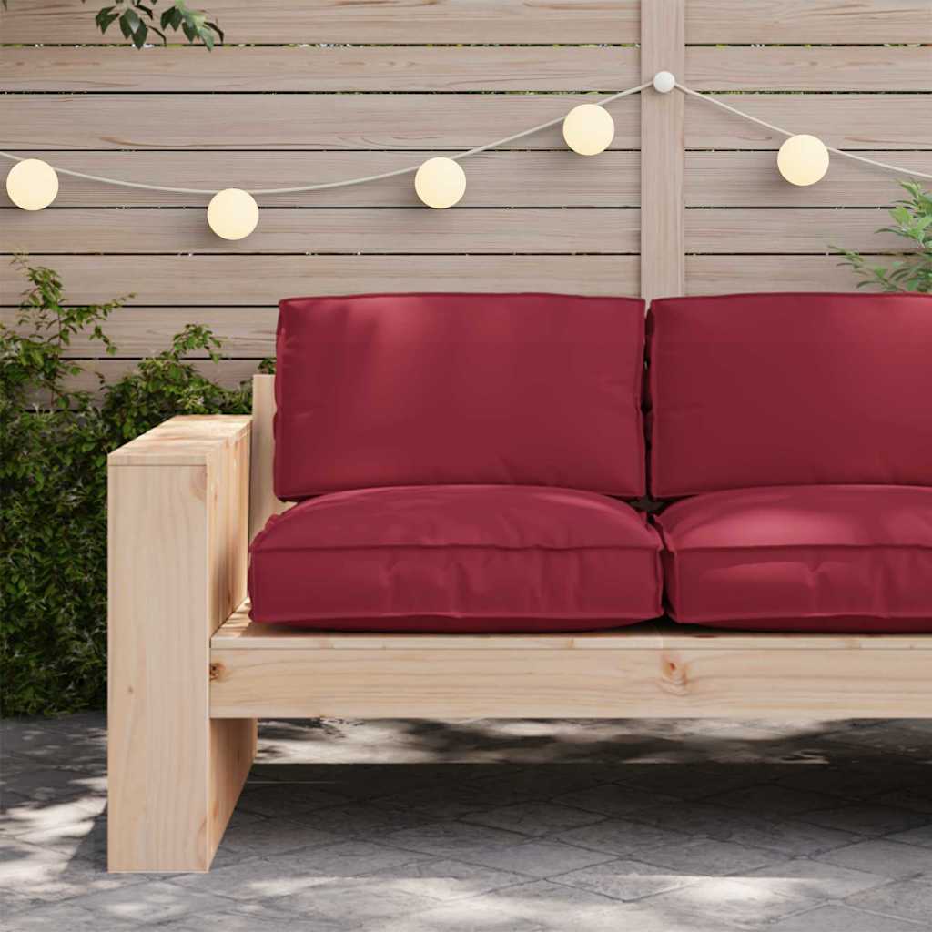 Palettkissen für geeigneten Sitz Weinrot 80 x 80 x 12 cm