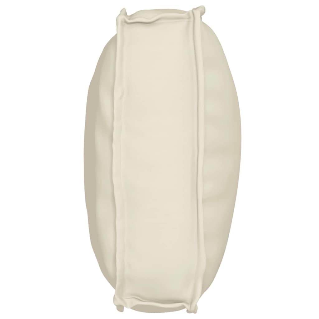 Pallet Cushion for Backrest with Pillow Cream 70 x 40 x 12 cm