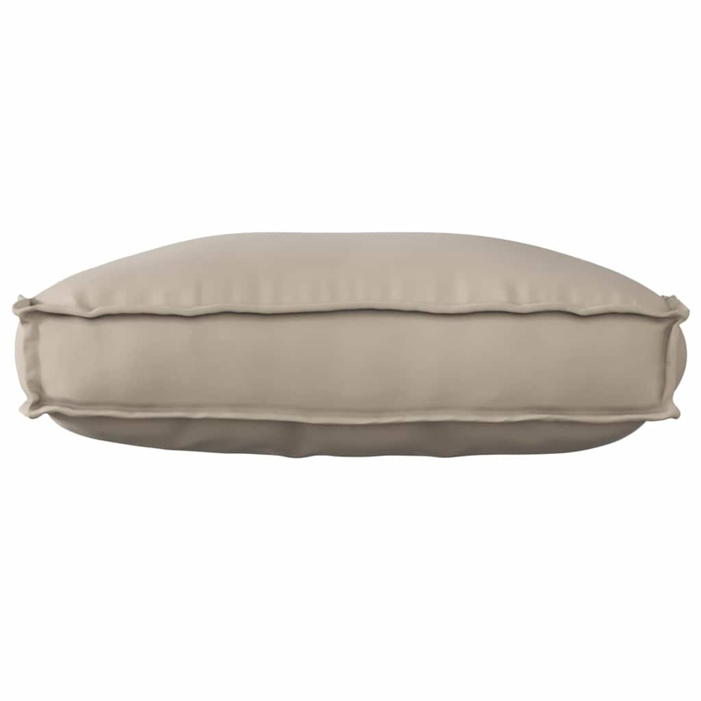 Pallet cushion for backrest with pillow, taupe, 70 x 40 x 12 cm
