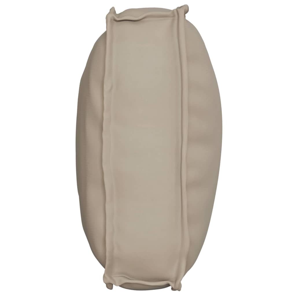 Pallet cushion for backrest with pillow, taupe, 70 x 40 x 12 cm