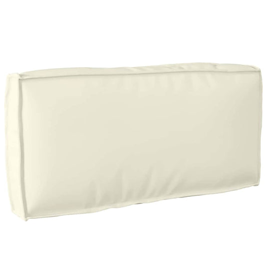 Palettenkissen für Rückenlehne mit Kissen Creme 80 x 40 x 12 cm
