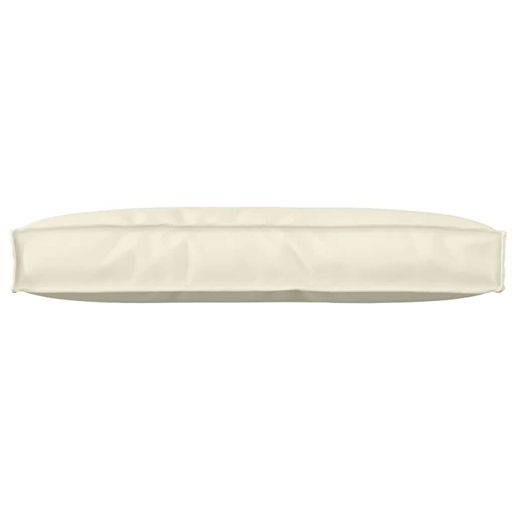 Pallet Cushion for Backrest with Pillow Cream 80 x 40 x 12 cm