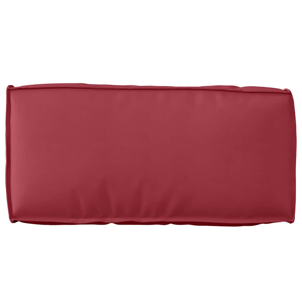 Coussin de dossier pour palette Rouge bordeaux 80 x 40 x 12 cm