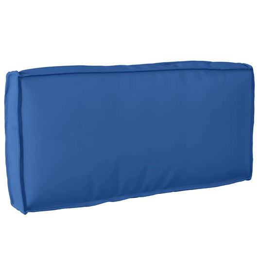 Coussin de dossier de palette bleu roi 80 x 40 x 12 cm