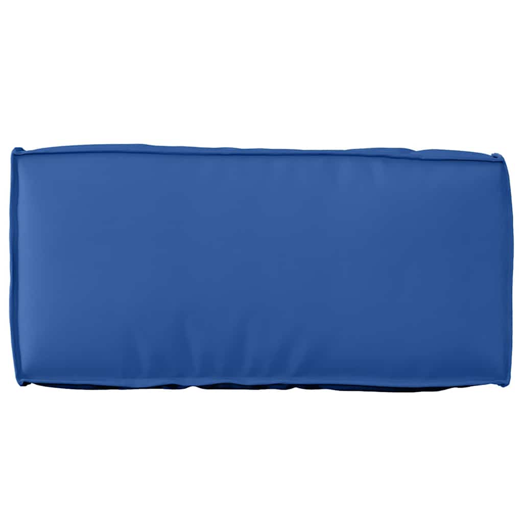 Coussin de dossier de palette bleu roi 80 x 40 x 12 cm