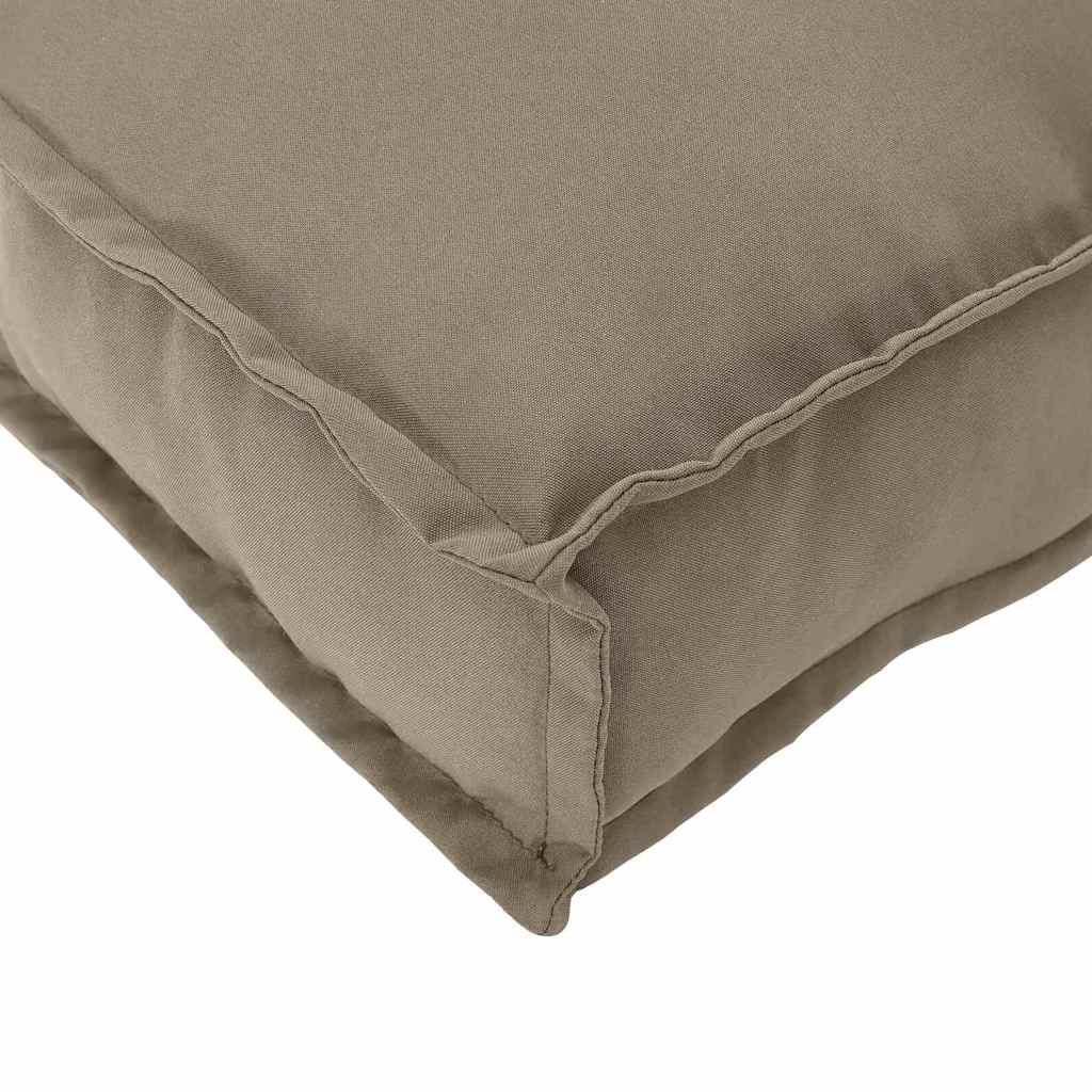Coussin de palette pour assise / dossier avec coussin taupe
