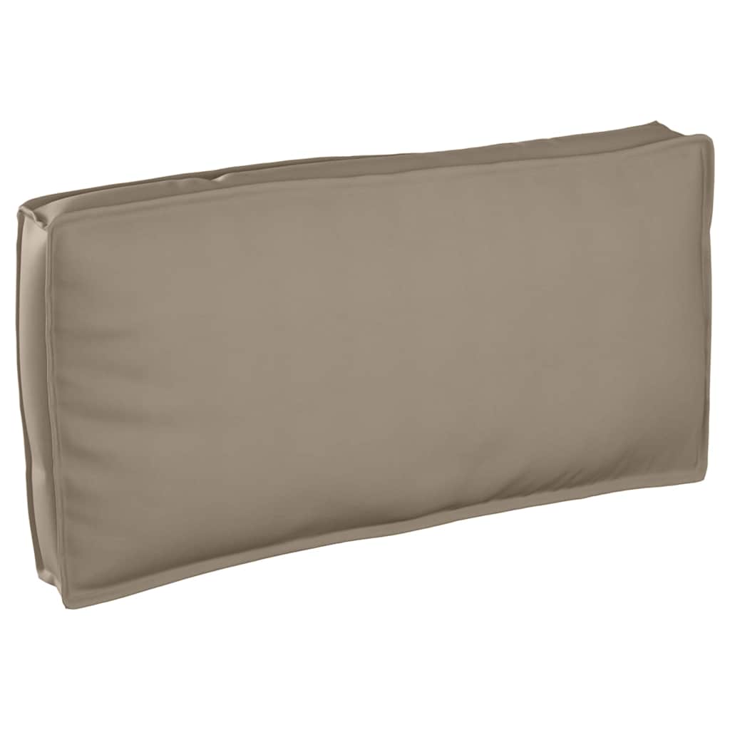 Coussin de palette pour assise / dossier avec coussin taupe