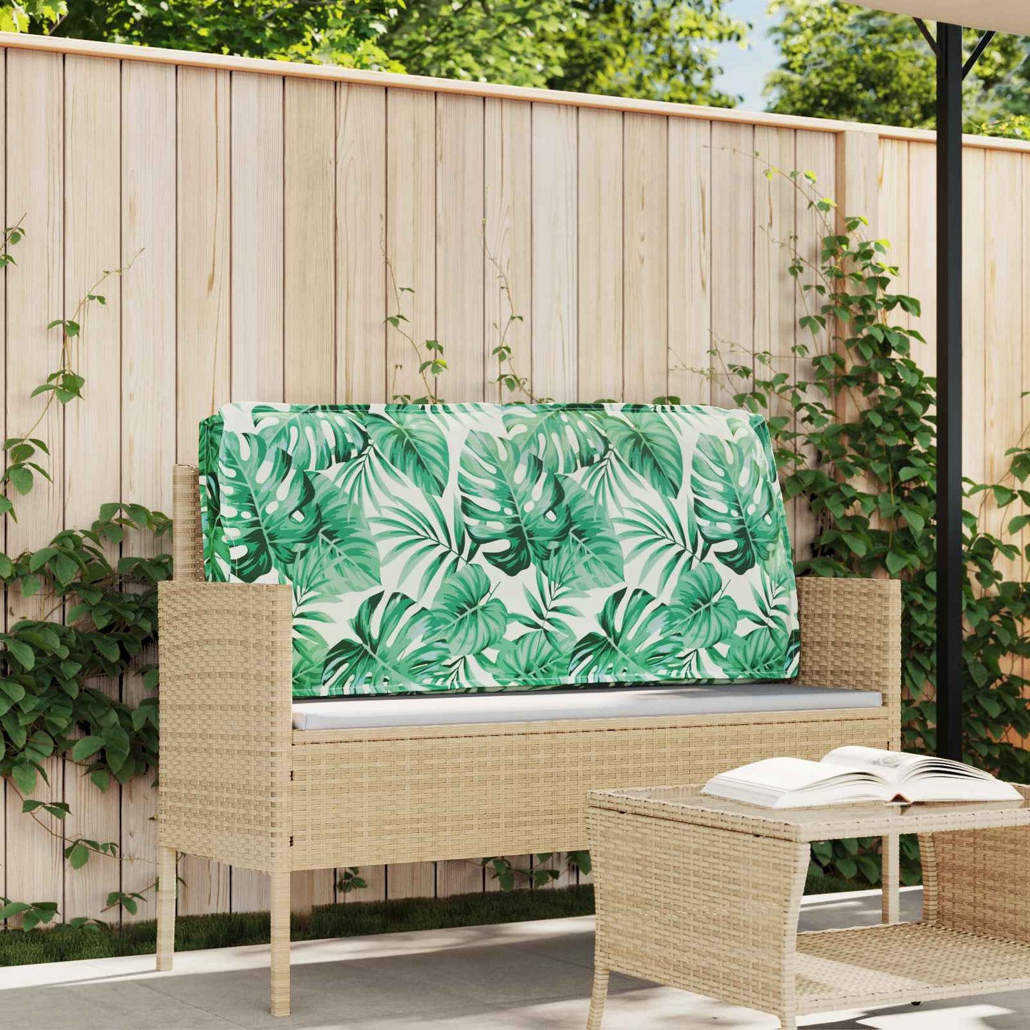 Coussin Feuille Motif feuille 80 x 80 x 52 cm Tissu Oxford