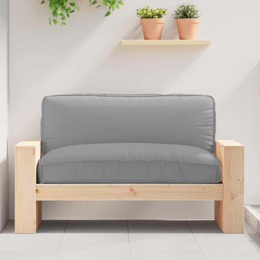 Kissen Grau 120 x 80 x 12 cm Oxford-Stoff