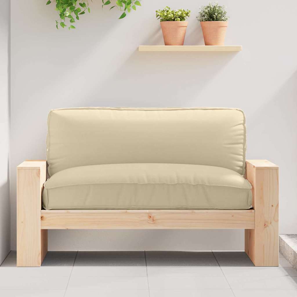 Coussin beige 120 x 80 x 12 cm Tissu Oxford