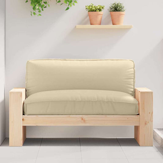 Kissen Beige 120 x 80 x 12 cm Oxford-Stoff