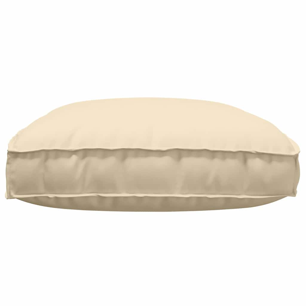 Coussin beige 120 x 80 x 12 cm Tissu Oxford