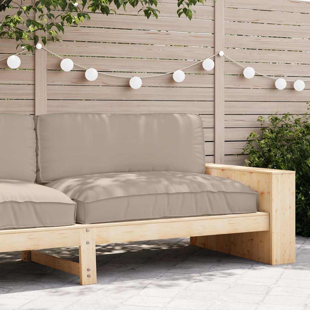 Cushion Taupe 120 x 80 x 12 cm Oxford fabric