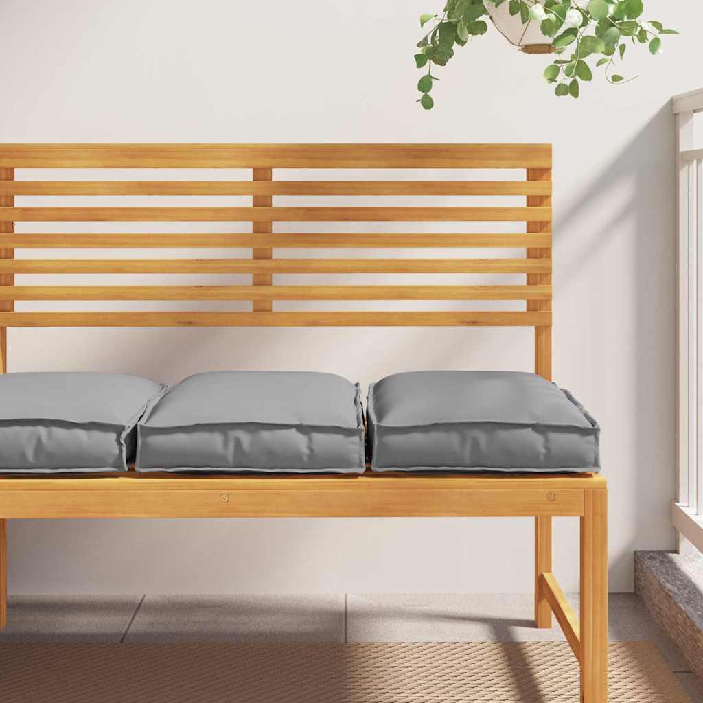 Coussins 2 pcs Gris 40 x 40 x 8 cm Tissu Oxford