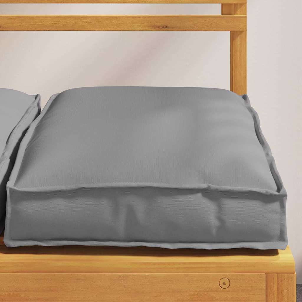 Coussins 2 pcs Gris 40 x 40 x 8 cm Tissu Oxford