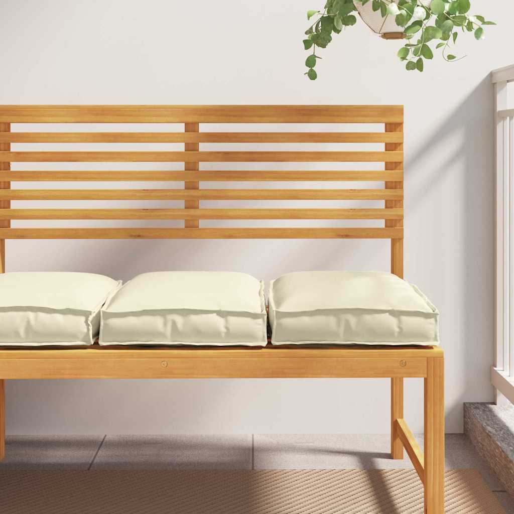 Coussins 2 pcs Crème 40 x 40 x 8 cm Tissu Oxford
