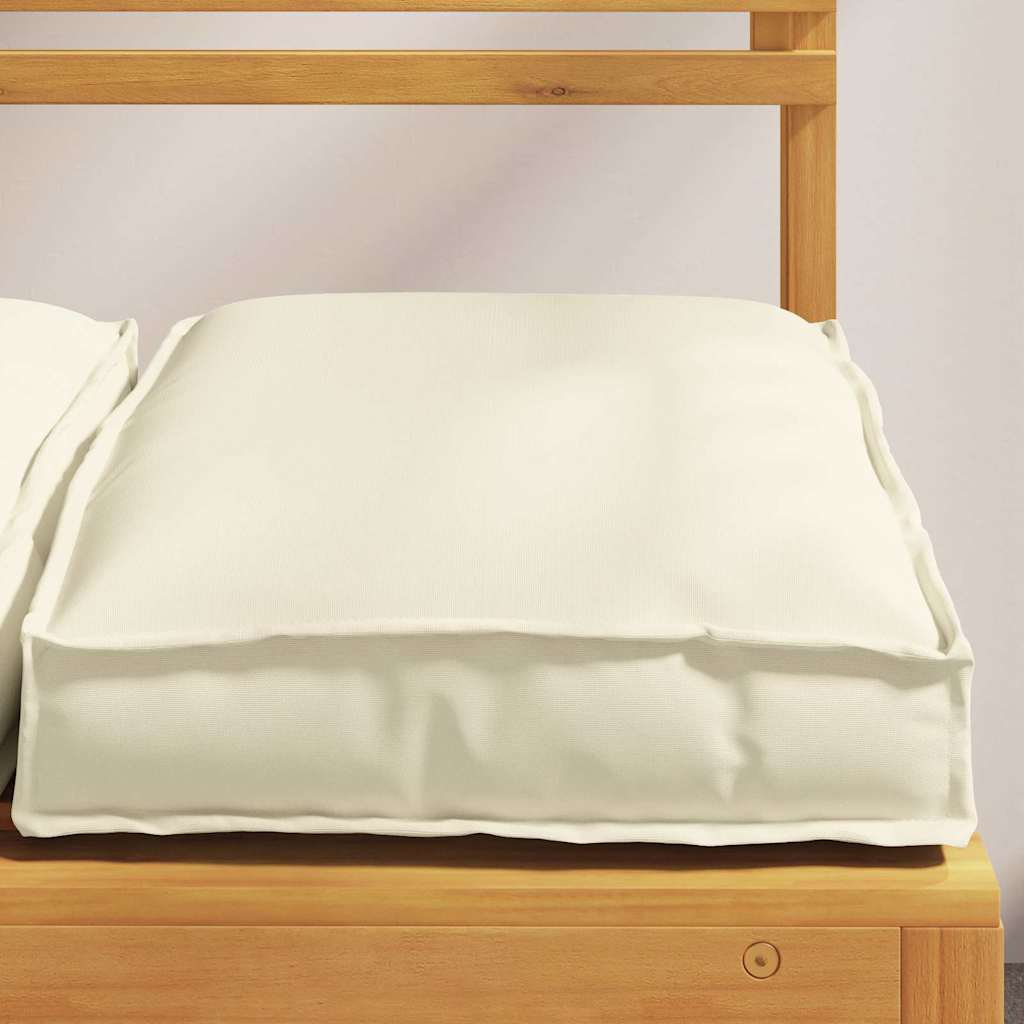 Coussins 2 pcs Crème 40 x 40 x 8 cm Tissu Oxford