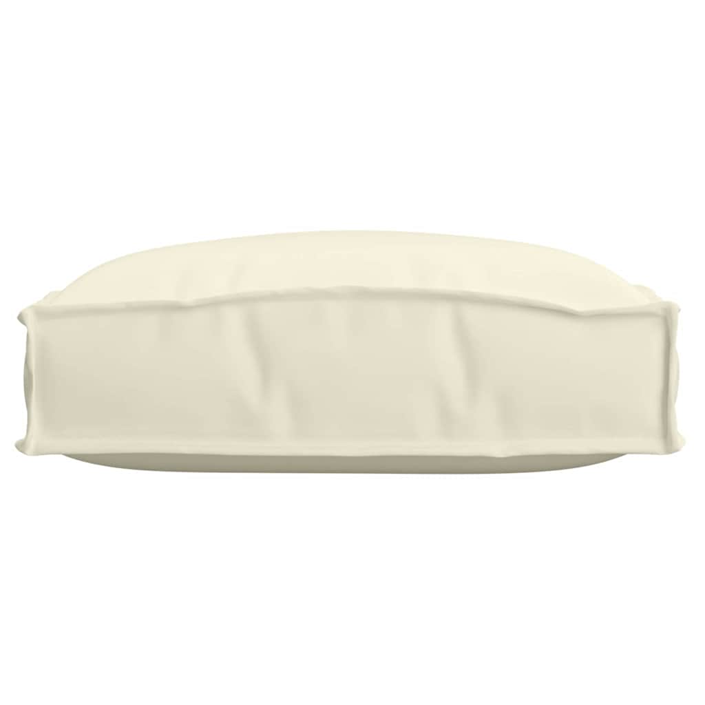Coussins 2 pcs Crème 40 x 40 x 8 cm Tissu Oxford