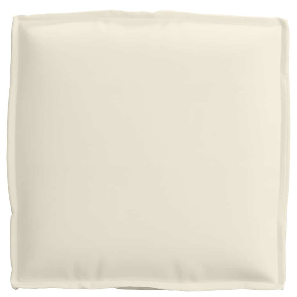 Coussins 2 pcs Crème 40 x 40 x 8 cm Tissu Oxford