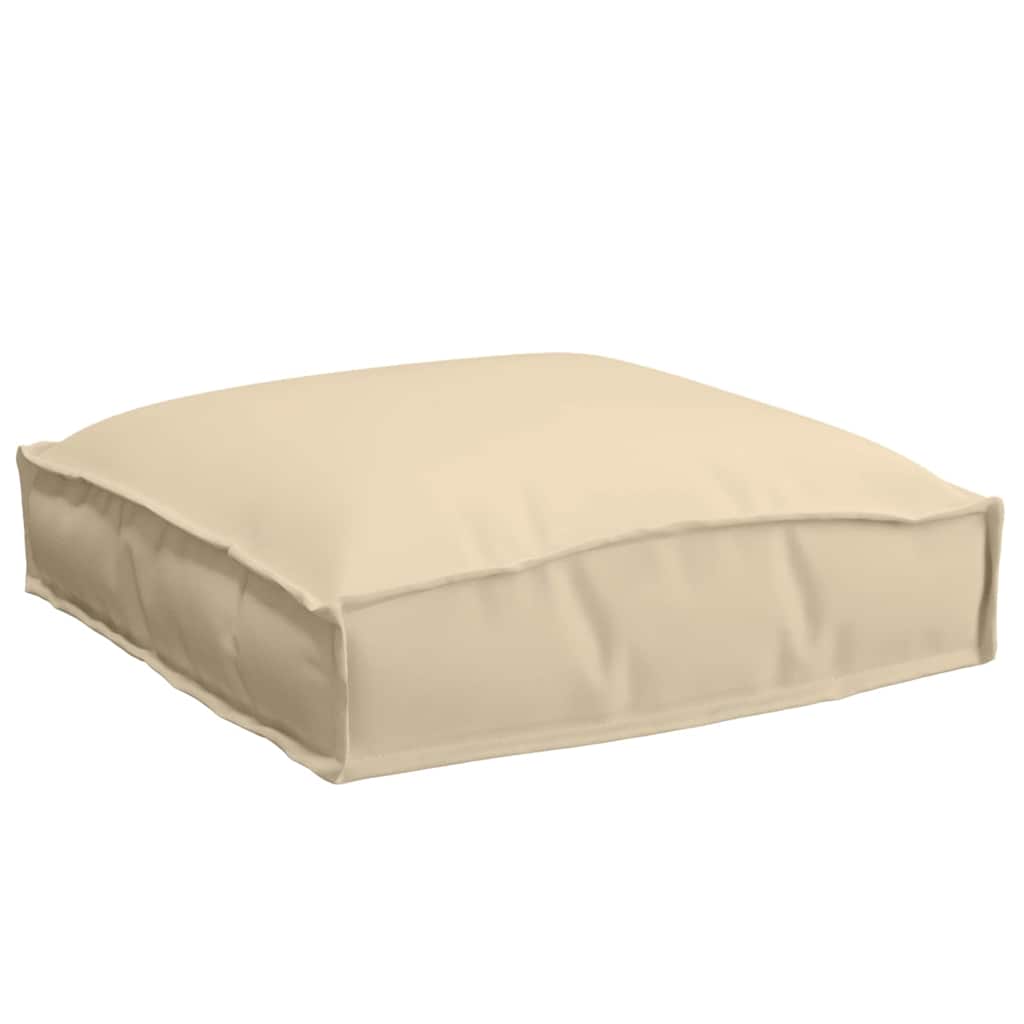 Coussin 2 pcs Beige 40 x 40 x 8 cm Tissu Oxford