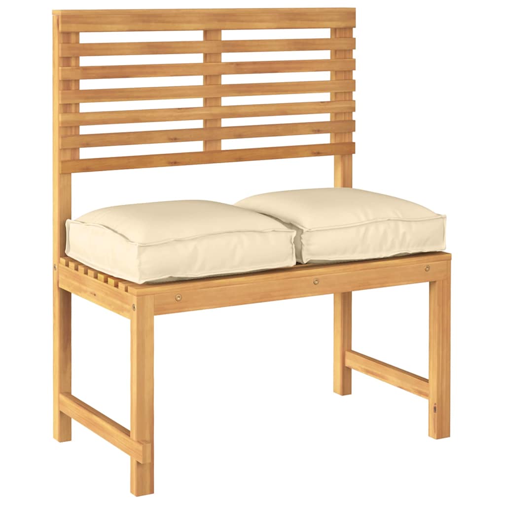 Coussin 2 pcs Beige 40 x 40 x 8 cm Tissu Oxford