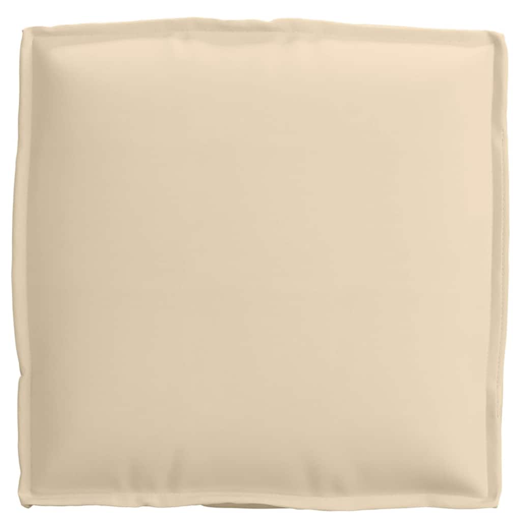 Coussin 2 pcs Beige 40 x 40 x 8 cm Tissu Oxford