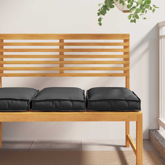 Coussins pour palettes pour un siège confortable 2 pcs Noir 40 x 40 x 8 cm