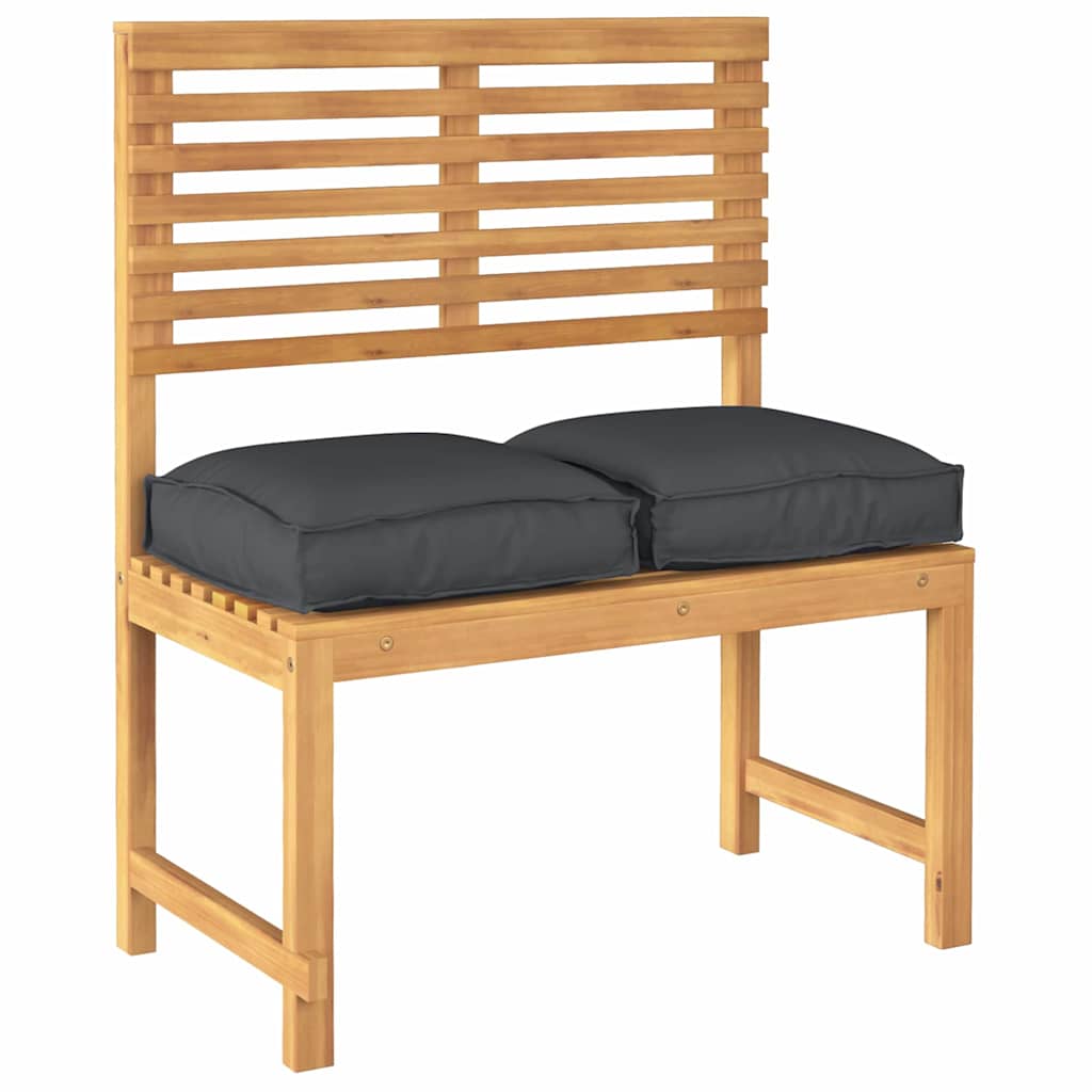 Coussins pour palettes pour un siège confortable 2 pcs Noir 40 x 40 x 8 cm