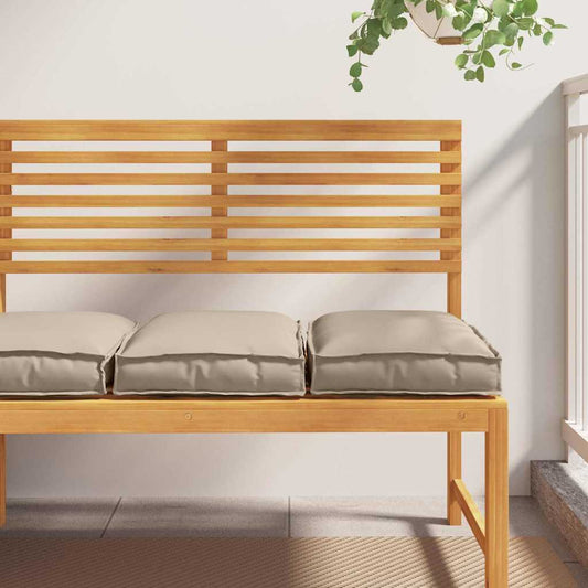 Coussins de palette pour assise adaptée 2 pcs Taupe 40 x 40 x 8 cm