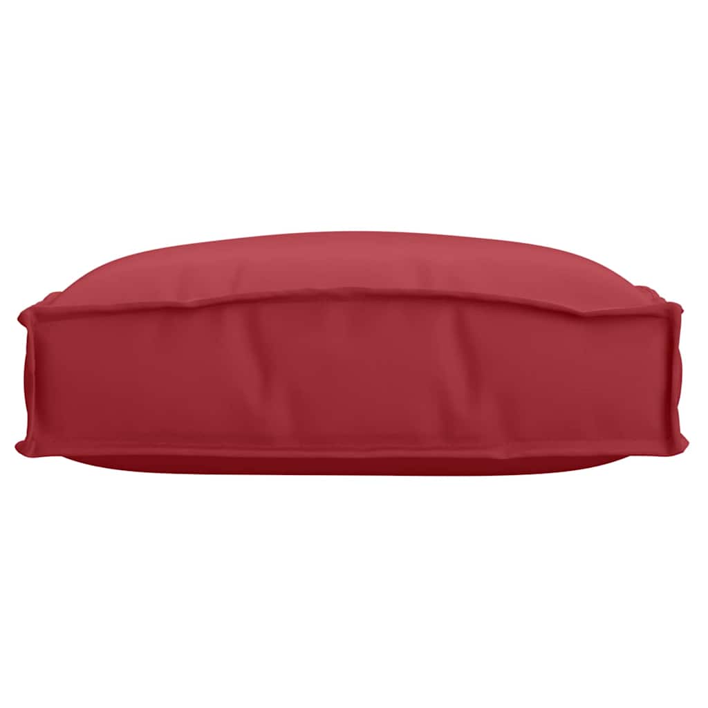 Coussins de palette pour assise adaptée 2 pcs Rouge bordeaux 40 x 40 x 8 cm