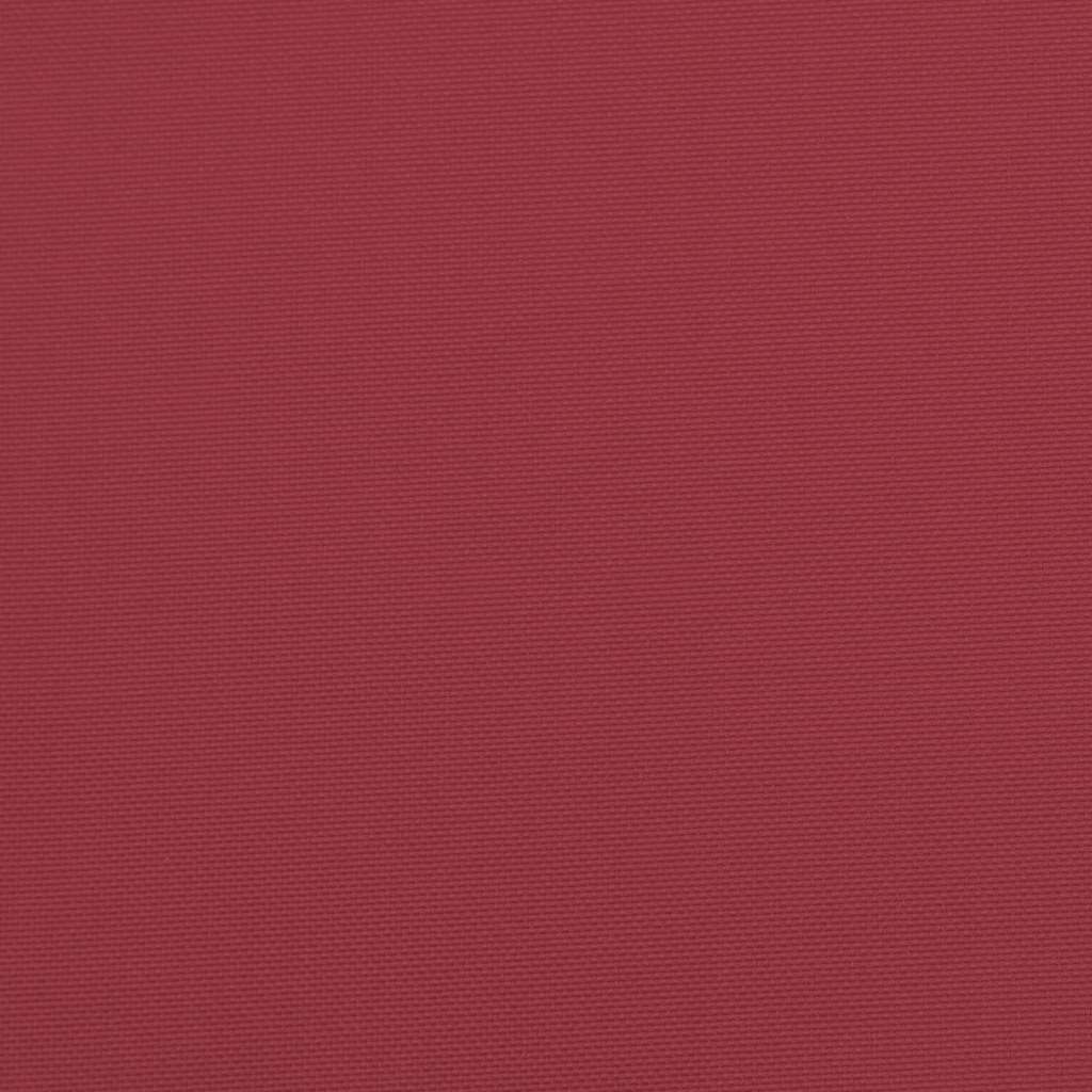 Coussins de palette pour assise adaptée 2 pcs Rouge bordeaux 40 x 40 x 8 cm