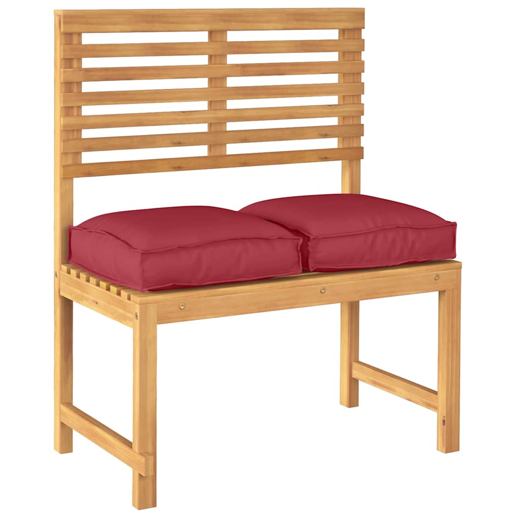 Coussins de palette pour assise adaptée 2 pcs Rouge bordeaux 40 x 40 x 8 cm