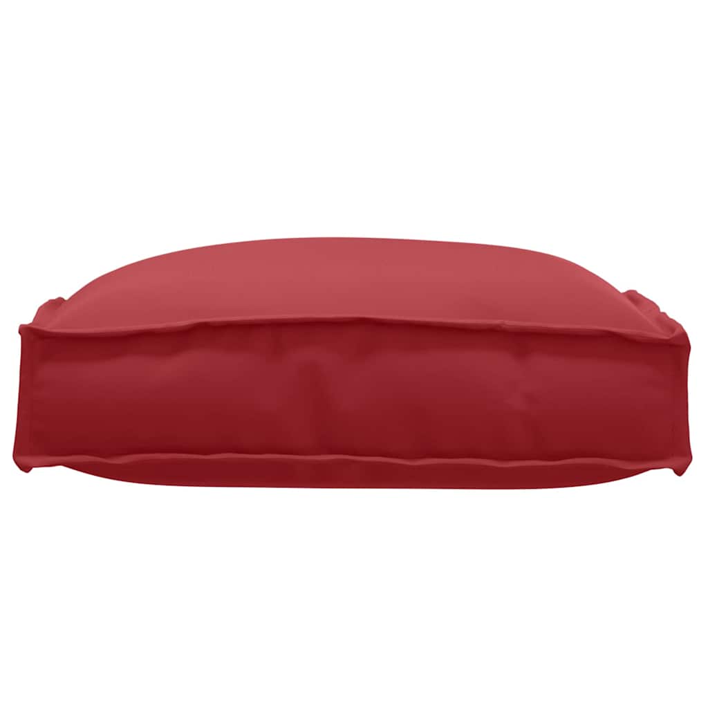 Coussins de palette pour assise adaptée 2 pcs Rouge bordeaux 40 x 40 x 8 cm