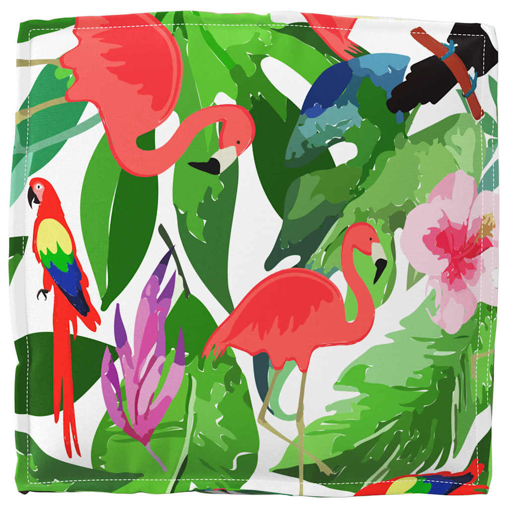 Cushion Floral 2 pcs Multicolored 40 x 40 x 8 cm Oxford Fabric