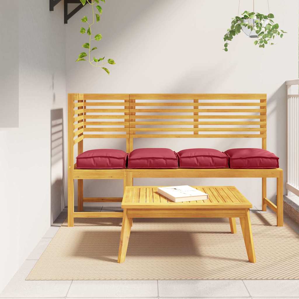 Kissen 4 pcs Weinrot 40 x 40 x 8 cm Oxford-Stoff