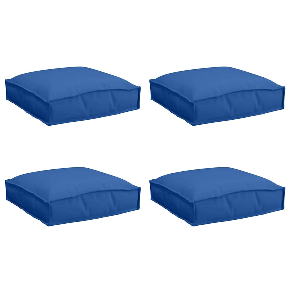 Cushions 4 pcs Royal Blue 40 x 40 x 8 cm Oxford Fabric