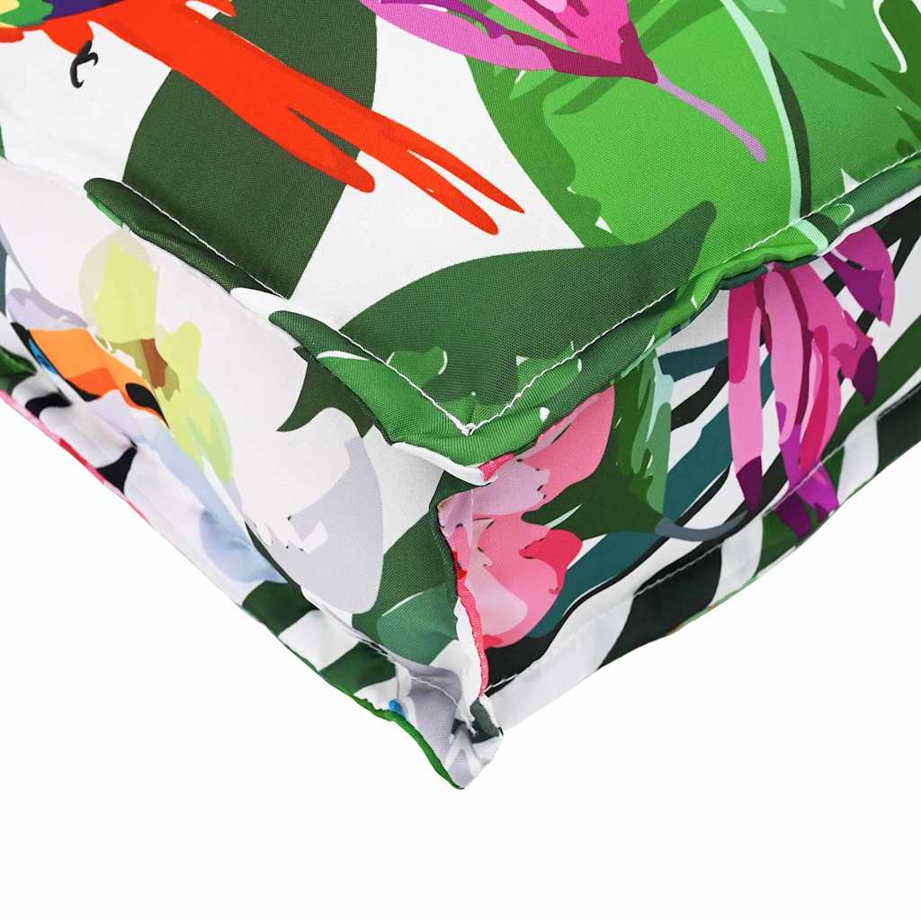 Cushion Floral 4 pcs Multicolored 40 x 40 x 8 cm Oxford Fabric