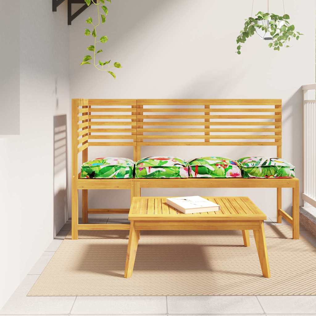 Cushion Floral 4 pcs Multicolored 40 x 40 x 8 cm Oxford Fabric