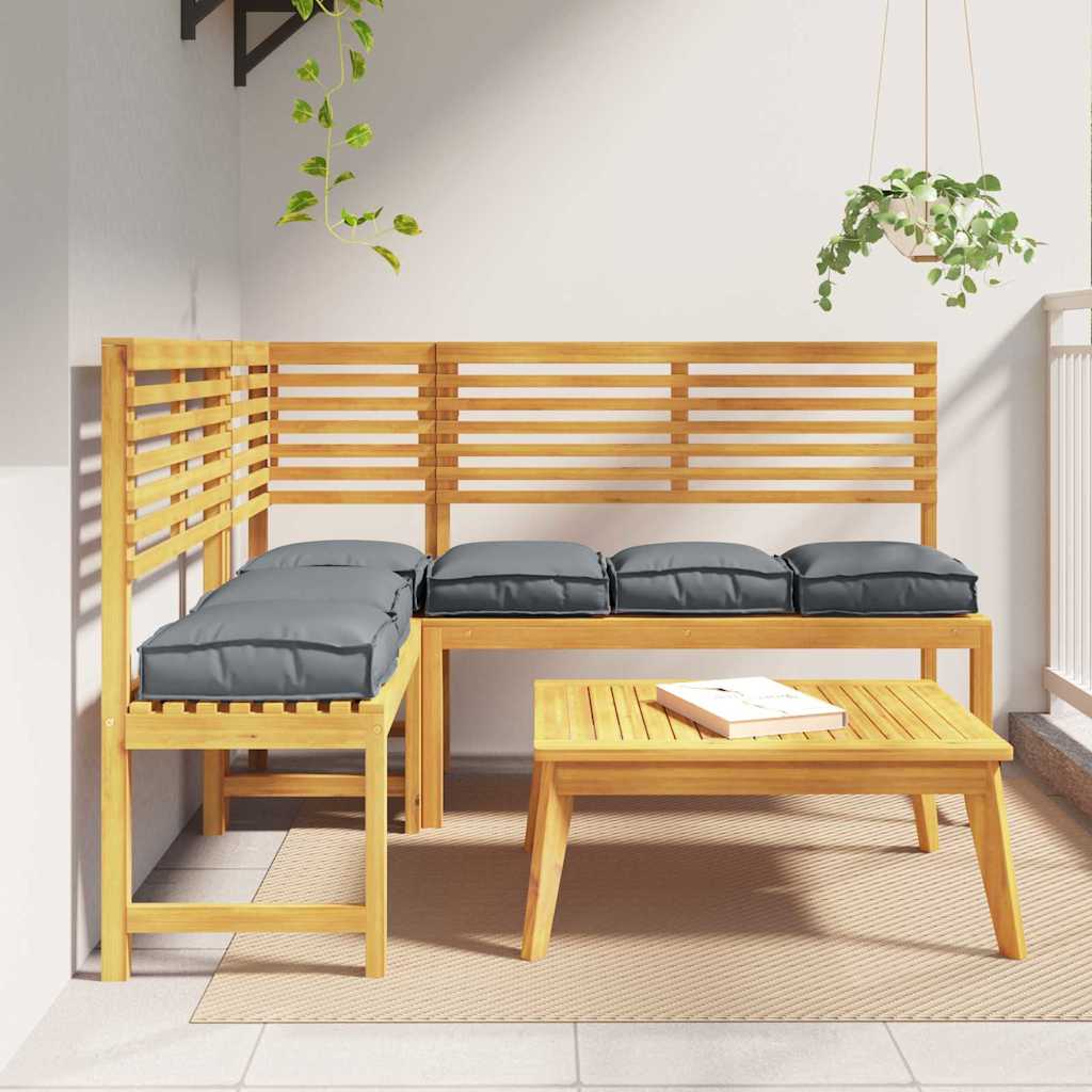 Cushions 6 pcs Anthracite 40 x 40 x 8 cm Oxford Fabric