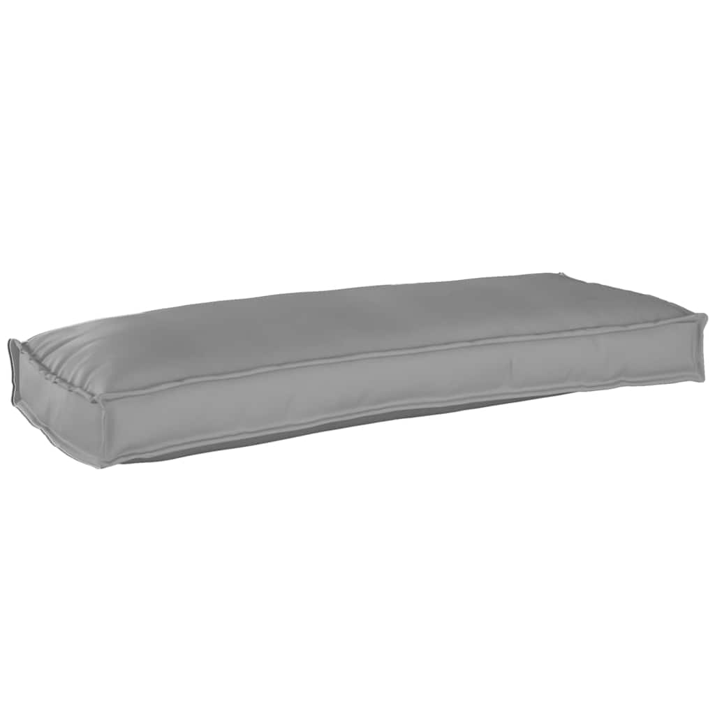 Coussin de palette pour banc Gris 100 x 40 x 8 cm Tissu Oxford