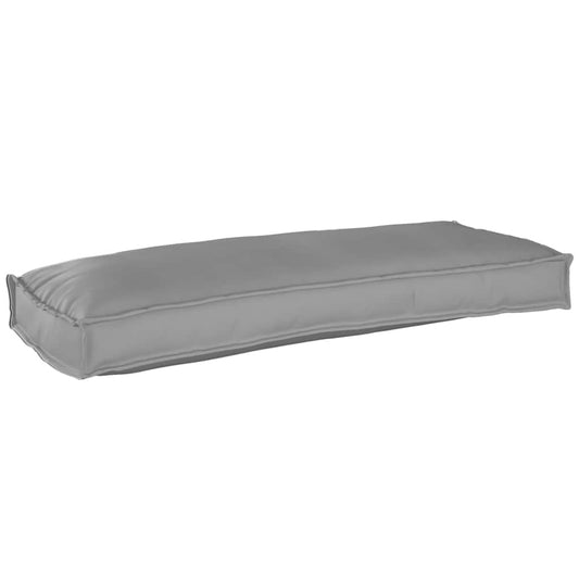 Palettenkissen für Bank Grau 100 x 40 x 8 cm Oxford Stoff