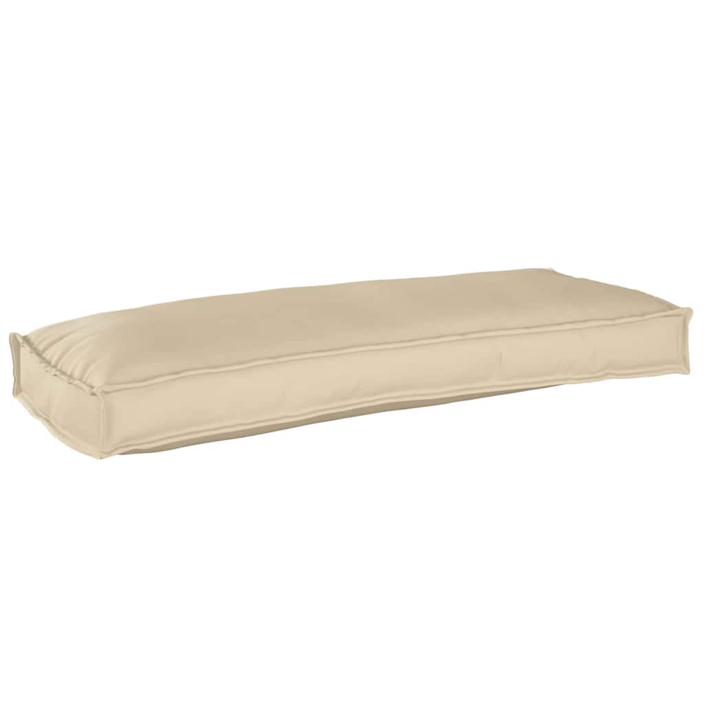 Palettenkissen für Bank Beige 100 x 40 x 8 cm Oxford Stoff