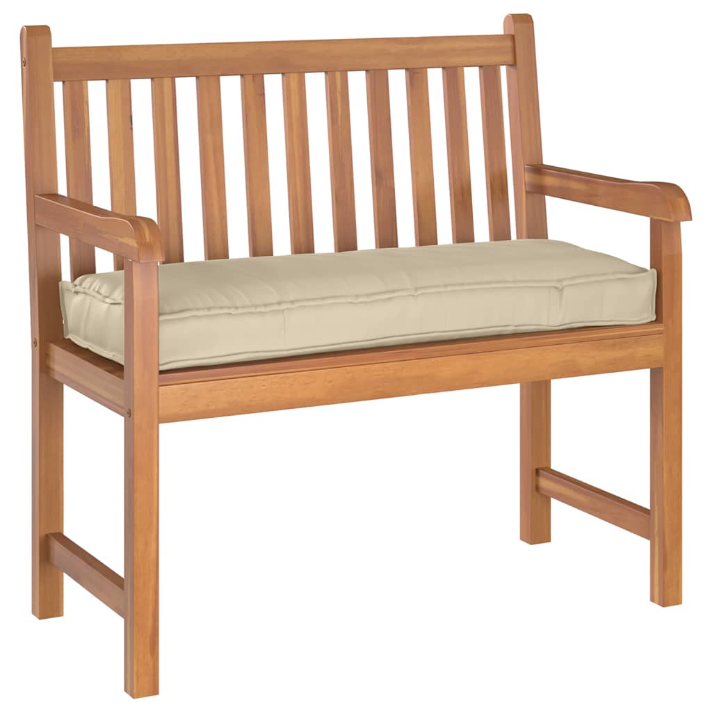 Palettenkissen für Bank Beige 100 x 40 x 8 cm Oxford Stoff