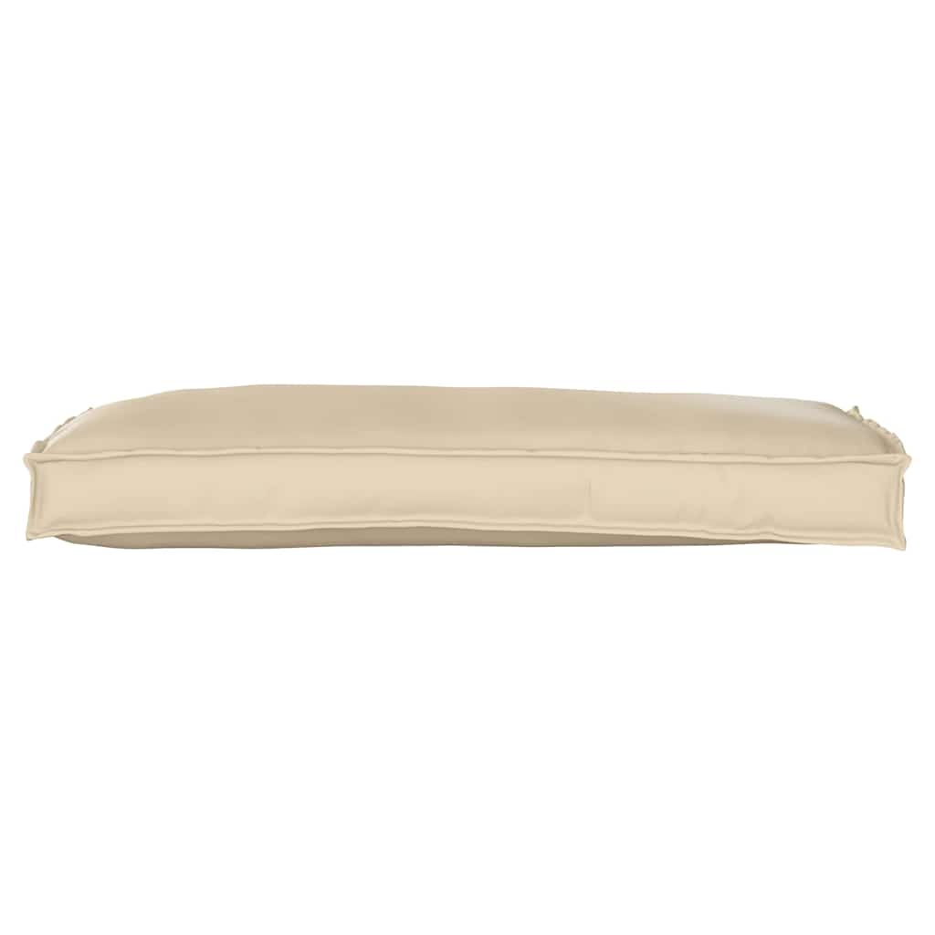Palettenkissen für Bank Beige 100 x 40 x 8 cm Oxford Stoff