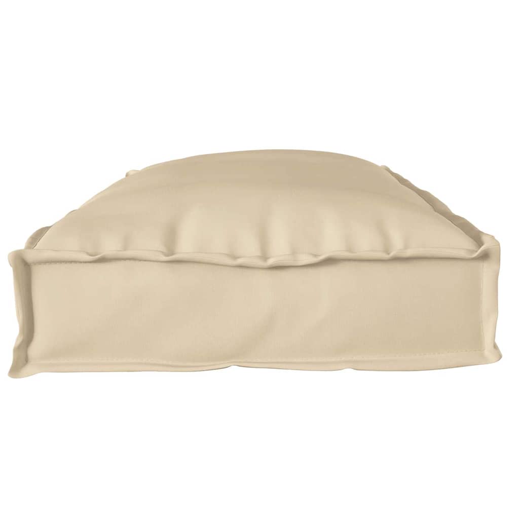 Palettenkissen für Bank Beige 100 x 40 x 8 cm Oxford Stoff